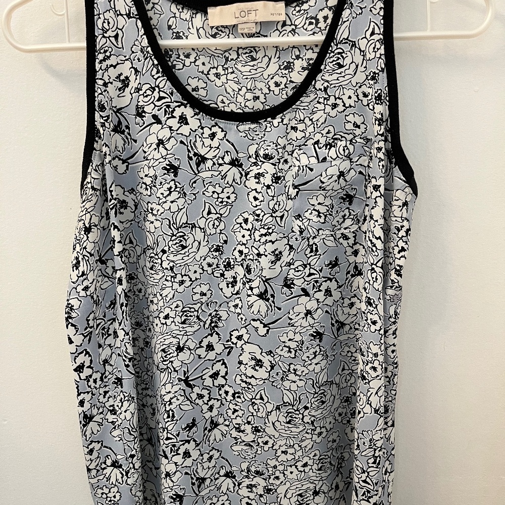 Floral polyester shirt